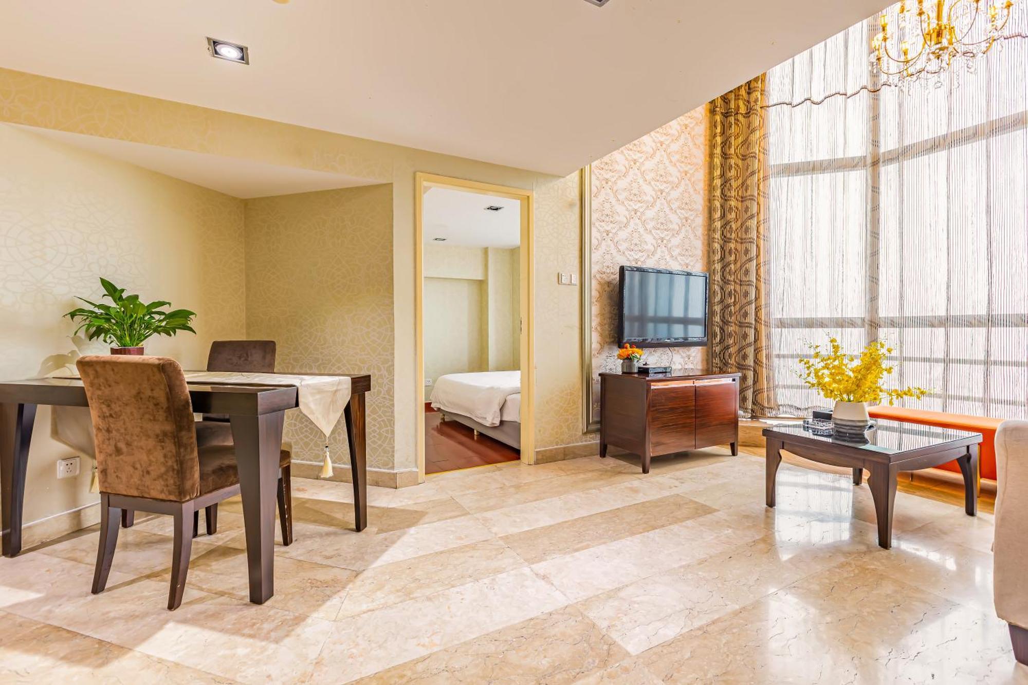 Waifiden Guangzhou Grand View Golden Palace Apartment - Free Shuttle Bus During The Canton Fair Pokoj fotografie